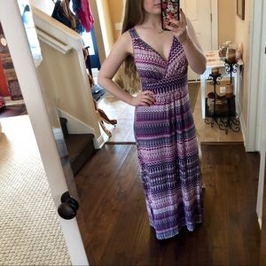 Purple maxi dress